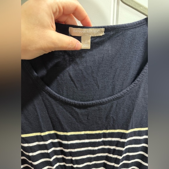Banana Republic Navy Striped Dress - Picture 4 of 8